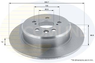 ΕΠΙΧΡΙΣΜΕΝΗ ΔΙΣΚΟΠΛΑΚΑ ΟΠΙΣΘ. NISSAN COMLINE ADC1109