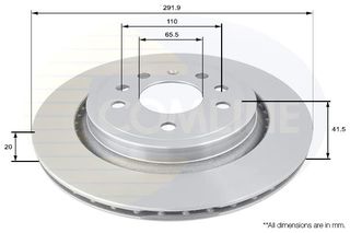 ΔΙΣΚΟΠΛΑΚΑ ΟΠΙΣΘ. FIAT-SAAB COMLINE ADC1136V