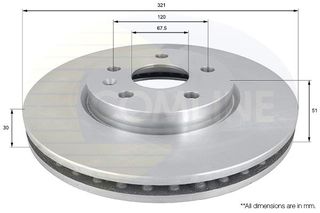 ΕΠΙΧΡΙΣΜΕΝΗ ΔΙΣΚΟΠΛΑΚΑ ΕΜΠΡΟΣΘ.OPEL COMLINE ADC1142V