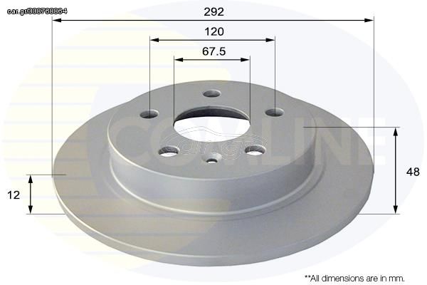 ΕΠΙΧΡΙΣΜΕΝΗ ΔΙΣΚΟΠΛΑΚΑ ΟΠΙΣΘ. OPEL COMLINE ADC1145