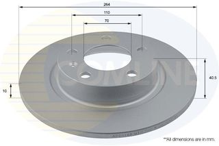 ΕΠΙΧΡΙΣΜΕΝΗ ΔΙΣΚΟΠΛΑΚΑ ΟΠΙΣΘ. OPEL COMLINE ADC1148