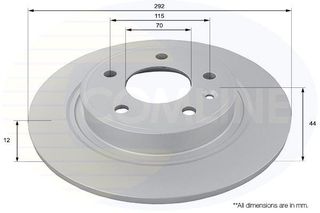 ΕΠΙΧΡΙΣΜΕΝΗ ΔΙΣΚΟΠΛΑΚΑ ΟΠΙΣΘ. OPEL - CHEVROLET COMLINE ADC1154