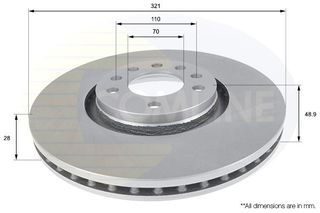 ΕΠΙΧΡΙΣΜΕΝΗ ΔΙΣΚΟΠΛΑΚΑ ΕΜΠΡΟΣΘ.OPEL COMLINE ADC1157V