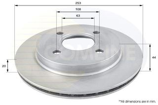 ΔΙΣΚΟΠΛΑΚΑ ΟΠΙΣΘ. FORD COMLINE ADC1217V