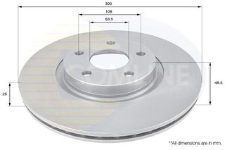 ΕΠΙΧΡΙΣΜΕΝΗ ΔΙΣΚΟΠΛΑΚΑ ΕΜΠΡ. FORD - VOLVO COMLINE ADC1227V