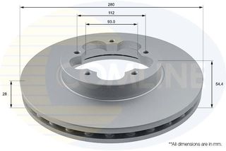 ΕΠΙΧΡΙΣΜΕΝΗ ΔΙΣΚΟΠΛΑΚΑ ΕΜΠΡΟΣΘ.FORD COMLINE ADC1234V