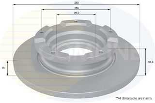 ΕΠΙΧΡΙΣΜΕΝΗ ΔΙΣΚΟΠΛΑΚΑ ΟΠΙΣΘ. FORD COMLINE ADC1241