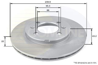 ΔΙΣΚΟΠΛΑΚΑ ΕΜΠΡΟΣΘ.ROVER COMLINE ADC1313V