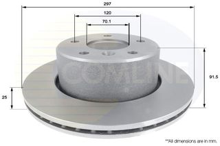 ΕΠΙΧΡΙΣΜΕΝΗ ΔΙΣΚΟΠΛΑΚΑ ΕΜΠΡΟΣΘ.LAND ROVER COMLINE ADC1320V