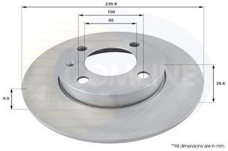 ΔΙΣΚΟΠΛΑΚΑ ΕΜΠΡΟΣΘ.AUDI-SEAT-VW COMLINE ADC1401