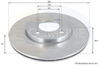 ΕΠΙΧΡΙΣΜΕΝΗ ΔΙΣΚΟΠΛΑΚΑ ΕΜΠΡΟΣΘ.SEAT-VW COMLINE ADC1410V