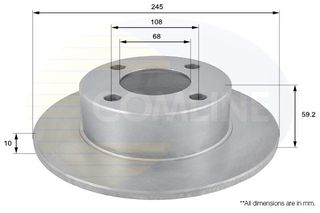 ΔΙΣΚΟΠΛΑΚΑ ΟΠΙΣΘ. AUDI COMLINE ADC1423