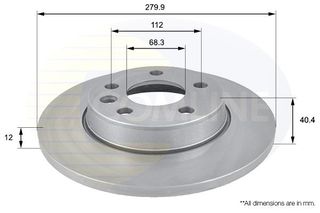 ΕΠΙΧΡΙΣΜΕΝΗ ΔΙΣΚΟΠΛΑΚΑ ΟΠΙΣΘ. VW COMLINE ADC1426