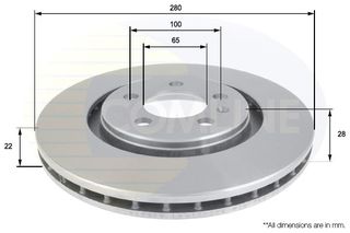 ΔΙΣΚΟΠΛΑΚΑ ΕΜΠΡΟΣΘ.VW COMLINE ADC1428V