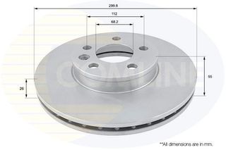 ΕΠΙΧΡΙΣΜΕΝΗ ΔΙΣΚΟΠΛΑΚΑ ΕΜΠΡΟΣΘ.FORD-SEAT-VW COMLINE ADC1430V