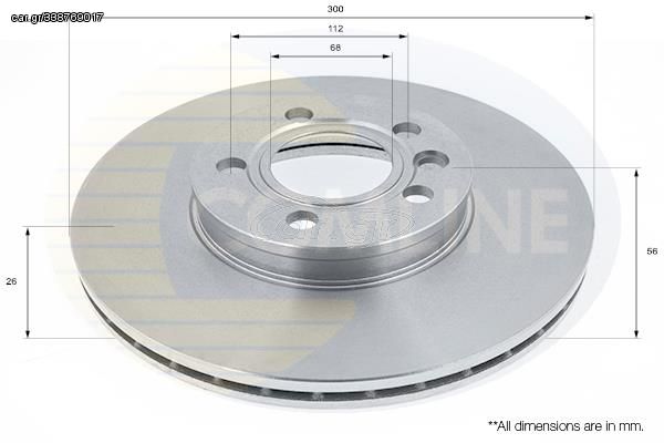 ΔΙΣΚΟΠΛΑΚΑ ΕΜΠΡΟΣΘ.FORD-SEAT COMLINE ADC1434V