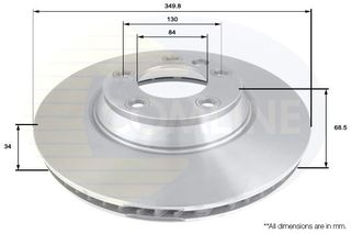 ΕΠΙΧΡΙΣΜΕΝΗ ΔΙΣΚΟΠΛΑΚΑ ΕΜΠP.-L- AUDI-PORSCHE-VW COMLINE ADC1459V