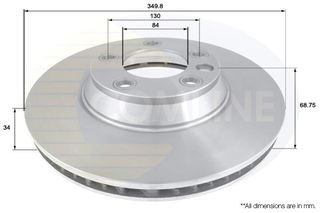 ΕΠΙΧΡΙΣΜΕΝΗ ΔΙΣΚΟΠΛΑΚΑ ΕΜΠΡ.-R- AUDI-PORSCHE-VW COMLINE ADC1474V