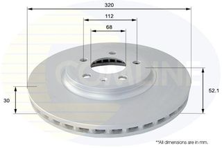 ΕΠΙΧΡΙΣΜΕΝΗ ΔΙΣΚΟΠΛΑΚΑ ΕΜΠΡΟΣΘ.AUDI COMLINE ADC1477V