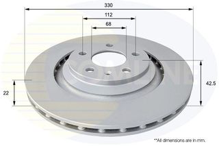 ΕΠΙΧΡΙΣΜΕΝΗ ΔΙΣΚΟΠΛΑΚΑ ΟΠΙΣΘ. AUDI COMLINE ADC1483V