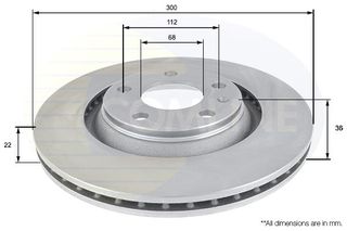 ΔΙΣΚΟΠΛΑΚΑ ΟΠΙΣΘ. AUDI COMLINE ADC1485V