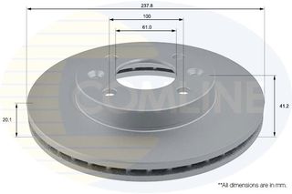 ΕΠΙΧΡΙΣΜΕΝΗ ΔΙΣΚΟΠΛΑΚΑ ΕΜΠΡΟΣΘIA RENAULT-NISSAN COMLINE ADC1505V