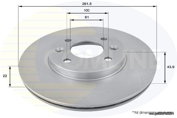 ΔΙΣΚΟΠΛΑΚΑ ΕΜΠΡΟΣΘ.RENAULT COMLINE ADC1510V