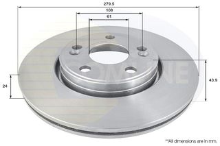 ΔΙΣΚΟΠΛΑΚΑ ΕΜΠΡΟΣΘ.RENAULT COMLINE ADC1516V