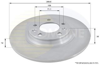 ΕΠΙΧΡΙΣΜΕΝΗ ΔΙΣΚΟΠΛΑΚΑ ΟΠΙΣΘ. PEUGEOT COMLINE ADC1551