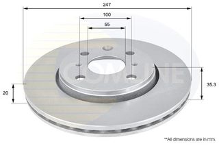 ΕΠΙΧΡΙΣΜΕΝΗ ΔΙΣΚΟΠΛΑΚΑ ΕΜΠP.TOYOTA-CITROEN-PEUGEOT COMLINE ADC1561V