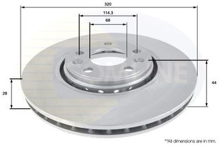 ΔΙΣΚΟΠΛΑΚΑ ΕΜΠΡΟΣΘ.RENAULT COMLINE ADC1582V