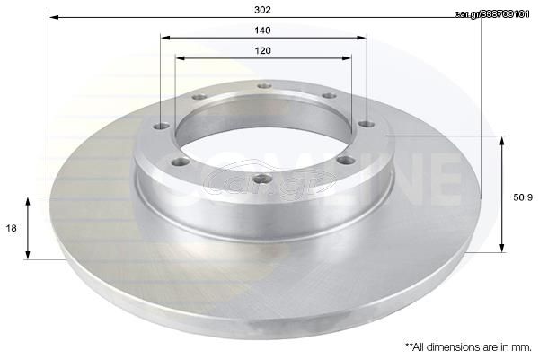 ΕΠΙΧΡΙΣΜΕΝΗ ΔΙΣΚΟΠΛΑΚΑ ΟΠΙΣΘ.  NISSAN-OPEL COMLINE ADC1598