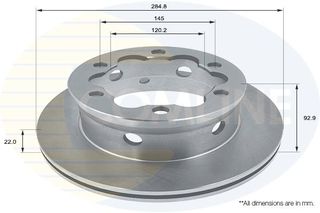 ΕΠΙΧΡΙΣΜΕΝΗ ΔΙΣΚΟΠΛΑΚΑ ΟΠΙΣΘ. MERCEDES COMLINE ADC1614V