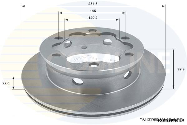 ΕΠΙΧΡΙΣΜΕΝΗ ΔΙΣΚΟΠΛΑΚΑ ΟΠΙΣΘ. MERCEDES COMLINE ADC1614V