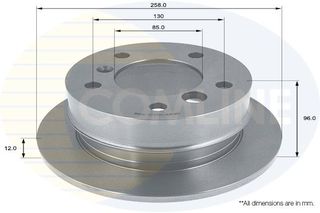 ΕΠΙΧΡΙΣΜΕΝΗ ΔΙΣΚΟΠΛΑΚΑ ΟΠΙΣΘ. MERCEDES COMLINE ADC1619