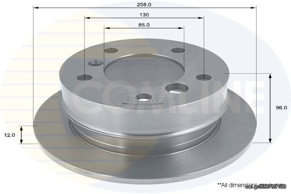 ΕΠΙΧΡΙΣΜΕΝΗ ΔΙΣΚΟΠΛΑΚΑ ΟΠΙΣΘ. MERCEDES COMLINE ADC1619