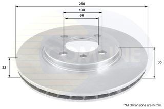 ΔΙΣΚΟΠΛΑΚΑ ΕΜΠΡΟΣΘ.BMW COMLINE ADC1709V