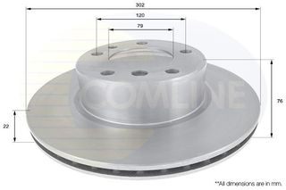 ΔΙΣΚΟΠΛΑΚΑ ΕΜΠΡΟΣΘ.BMW COMLINE ADC1710V