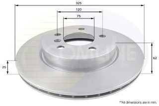 ΕΠΙΧΡΙΣΜΕΝΗ ΔΙΣΚΟΠΛΑΚΑ ΕΜΠΡΟΣΘ.BMW COMLINE ADC1719V