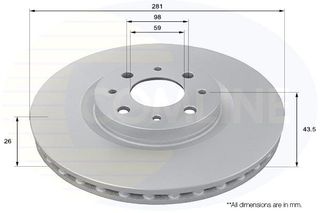 ΕΠΙΧΡΙΣΜΕΝΗ ΔΙΣΚΟΠΛΑΚΑ ΕΜΠΡΟΣΘ.FIAT COMLINE ADC1814V