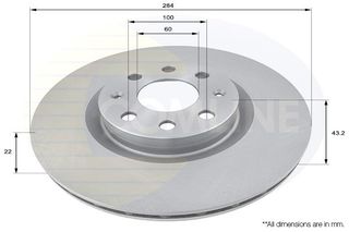 ΕΠΙΧΡΙΣΜΕΝΗ ΔΙΣΚΟΠΛΑΚΑ ΕΜΠΡ. FIAT-OPEL COMLINE ADC1819V