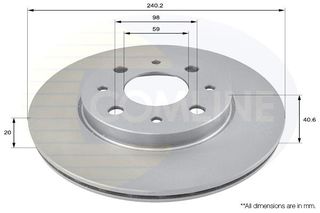 ΕΠΙΧΡΙΣΜΕΝΗ ΔΙΣΚΟΠΛΑΚΑ ΕΜΠΡΟΣΘ.FIAT COMLINE ADC1821V