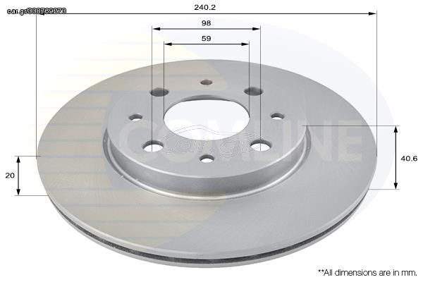 ΕΠΙΧΡΙΣΜΕΝΗ ΔΙΣΚΟΠΛΑΚΑ ΕΜΠΡΟΣΘ.FIAT COMLINE ADC1821V