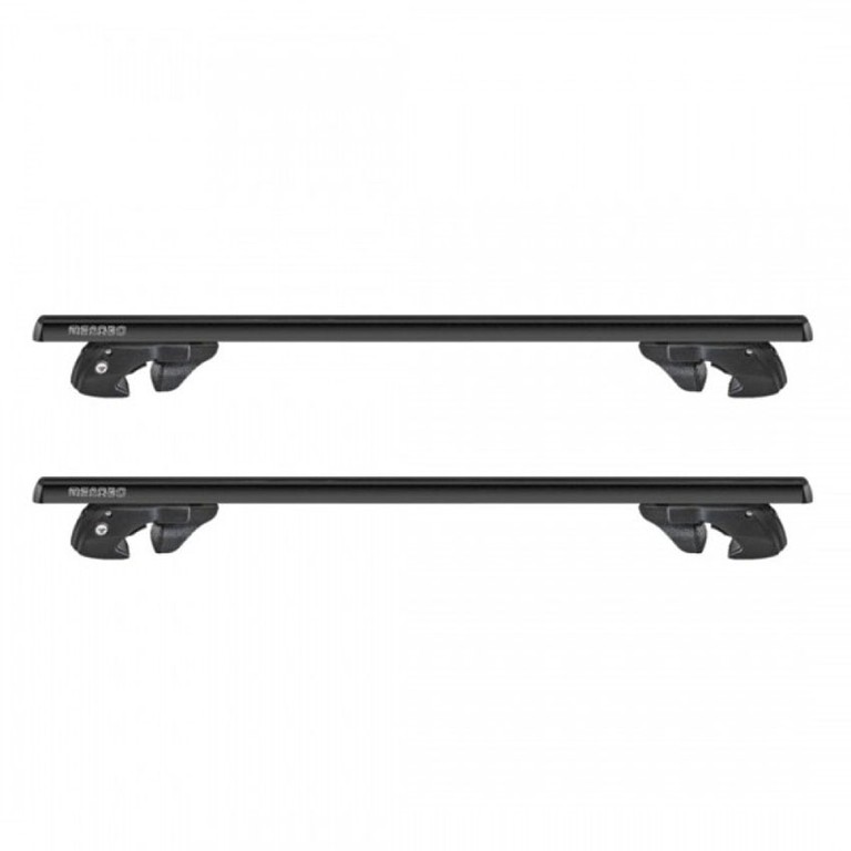 Μπάρες οροφής μαύρες Menabo Sherman για Jeep Cherokee (KJ) / Grand Cherokee (WJ) / Patriot (MK74) (Raised Rails)