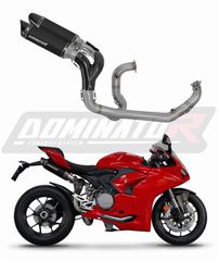 Dominator Ολόσωμη Εξάτμιση HP8 Black S.Steel/Carbon End Ducati Panigale V2 2020 - 2023 Με Σιγαστήρα