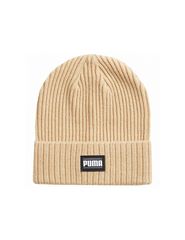 Puma Classic Beanie Ανδρικός Σκούφος με Rib Πλέξη σε Μπεζ χρώμα 024038-07