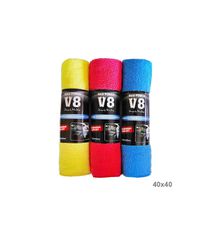 Πετσέτα Γενικής Χρήσης Microfiber V8 Κίτρινο / Ροζ / Μπλε 40x40cm 1 Τεμάχιο