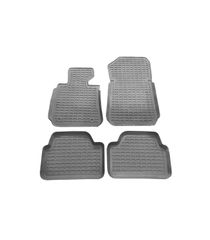 Πατάκια Σκαφάκια 3D Από Λάστιχο Για Bmw 1 E81 , E87 04-11 "Star Diamond" 4 Τεμάχια Γκρι