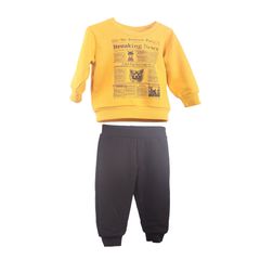 Joyce Boys Set Grapchic Sweatshirt 2362139 D.Yellow