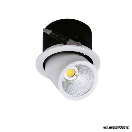 LED COB Downlight Περιστρεφόμενο Citizen Chip 35W Θερμό Λευκό - Optonica